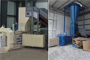 Automatic Balers with Cyclone for Corrugated Packaging Plants